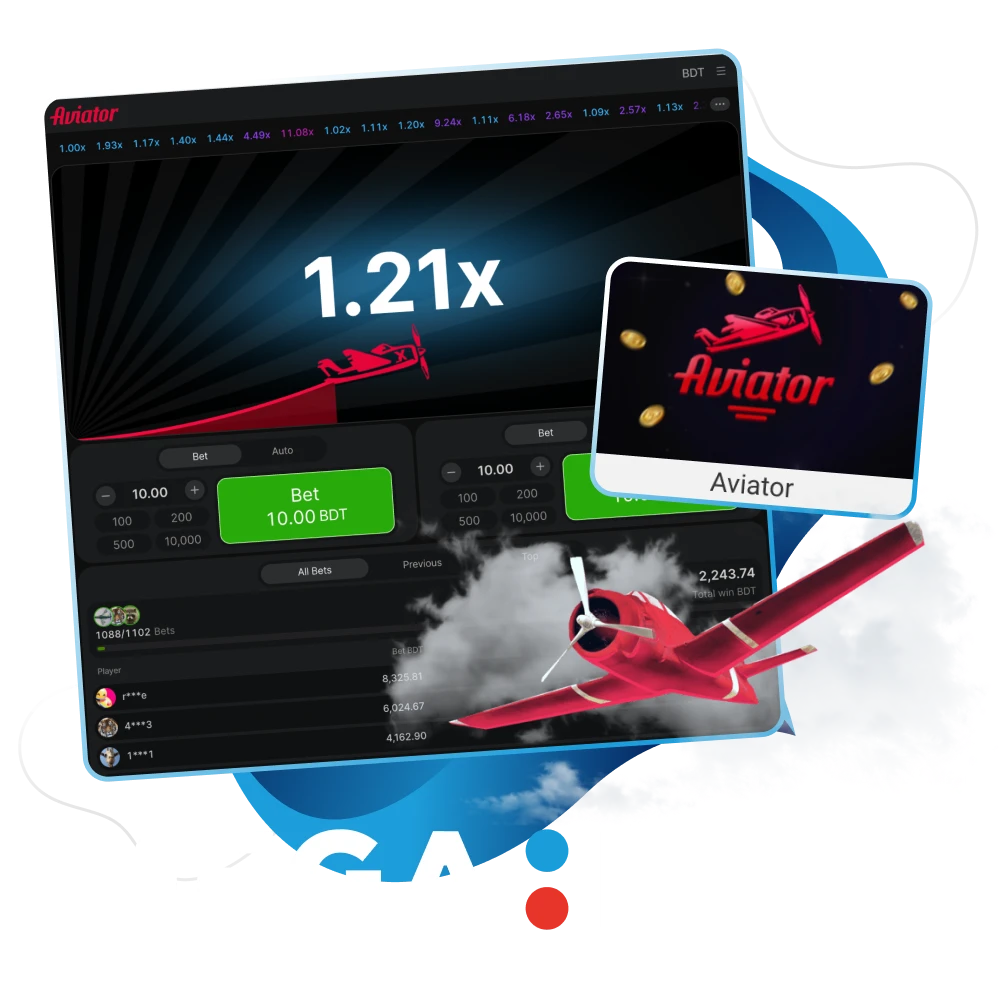 At Megapari online casino, you can find the Aviator game, play and win right now.