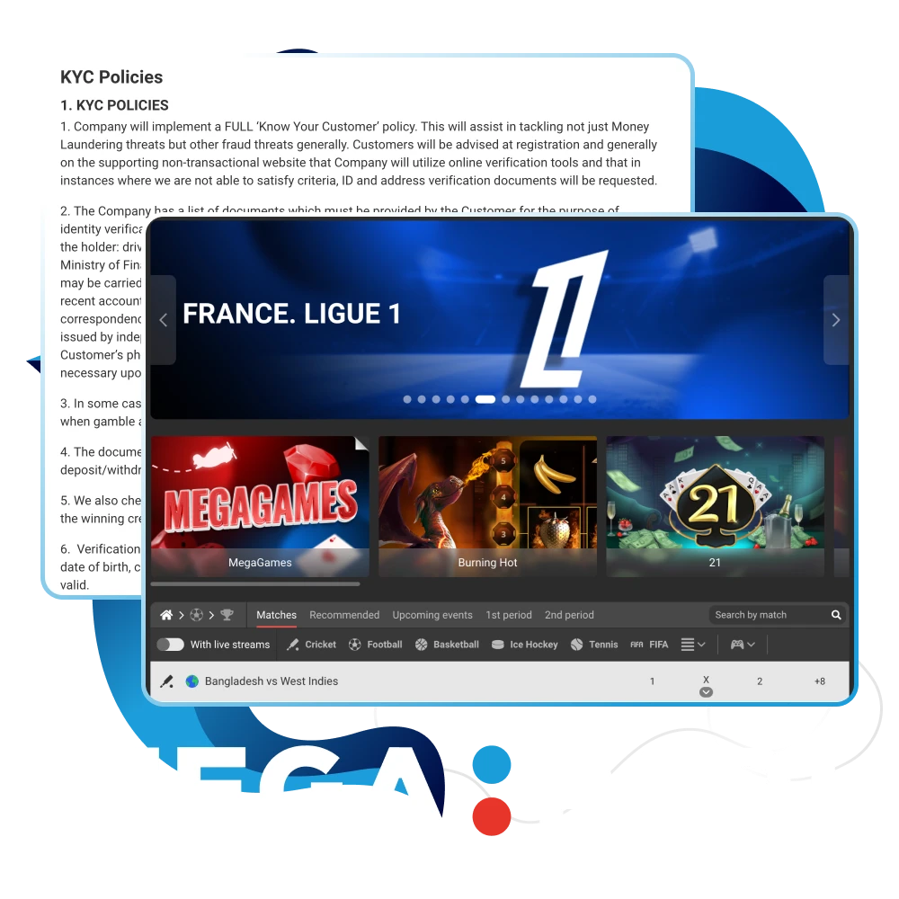 Find out more about the Megapari online casino's kyc policy.