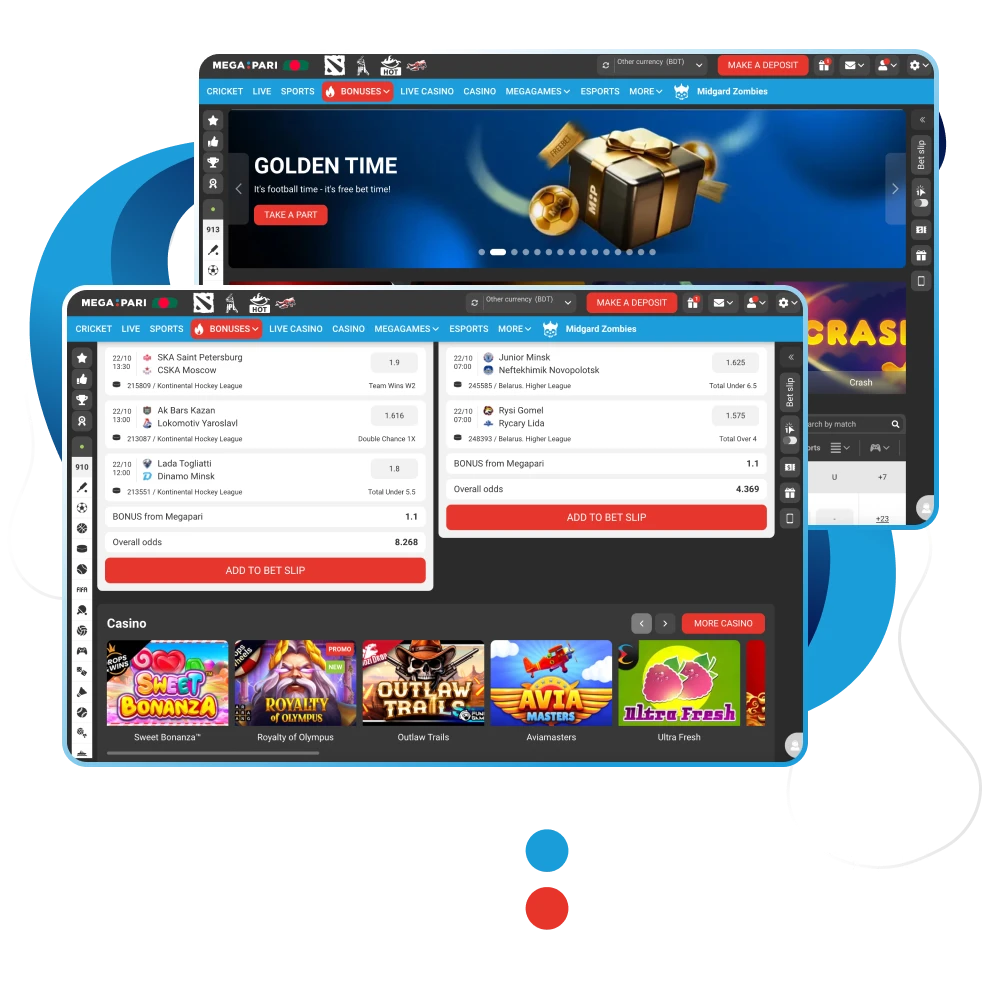 Don't waste your time, play at Megapari online casino.