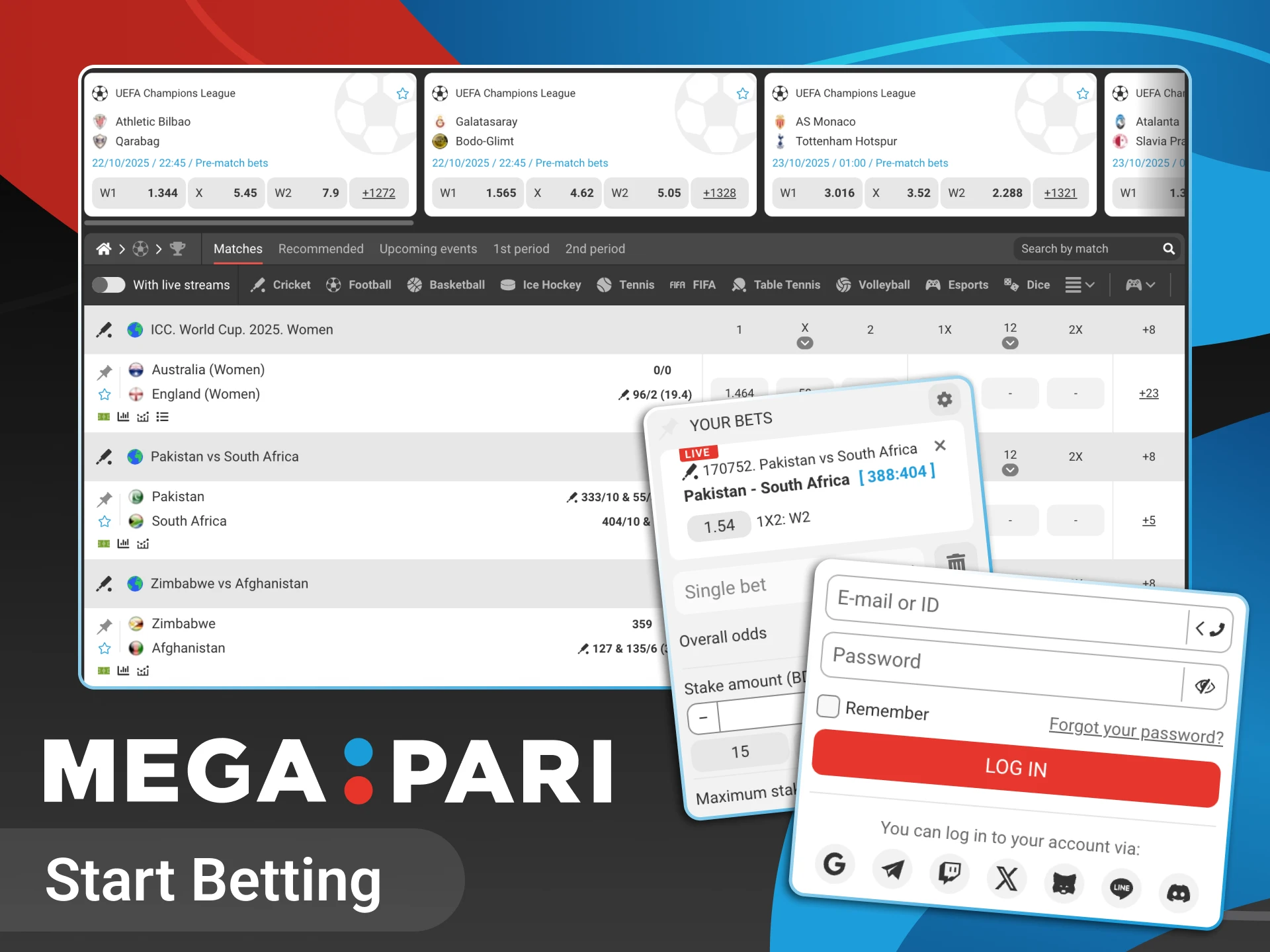 Find out how to start betting on sports in just a few clicks at Megapari online casino.