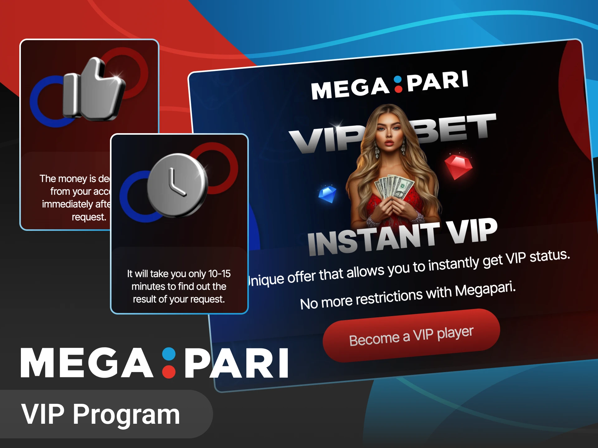 Become part of the VIP club at Megapari online casino.