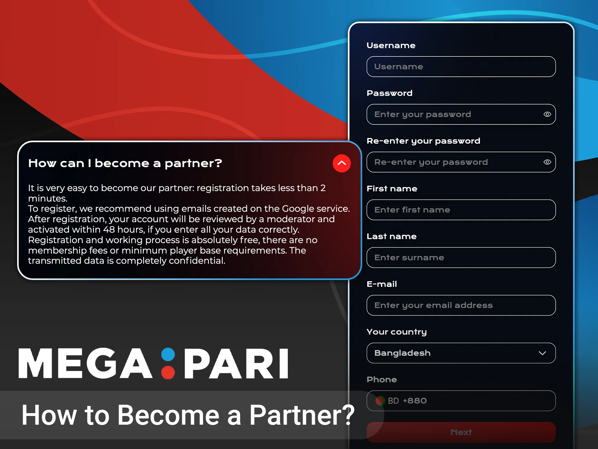 Register with Megapari and join the affiliate network today.