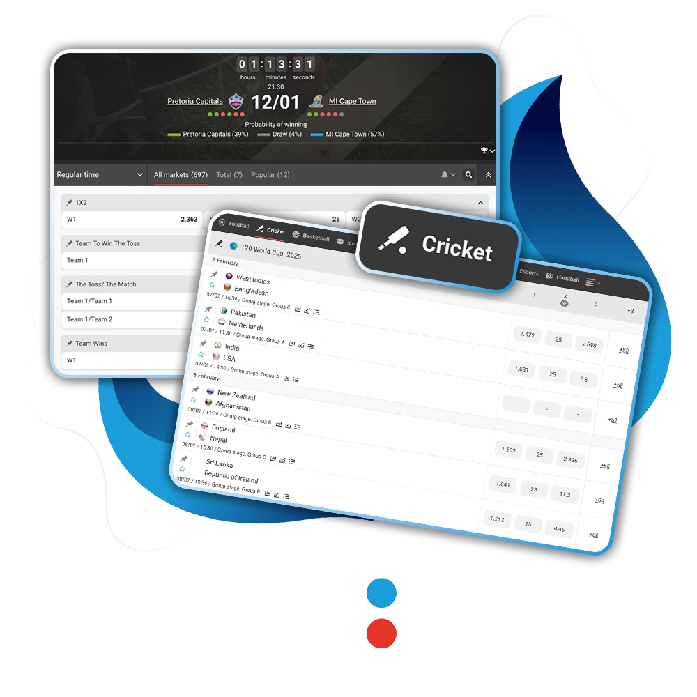 Bet on cricket at Megapari Bangladesh and win today.