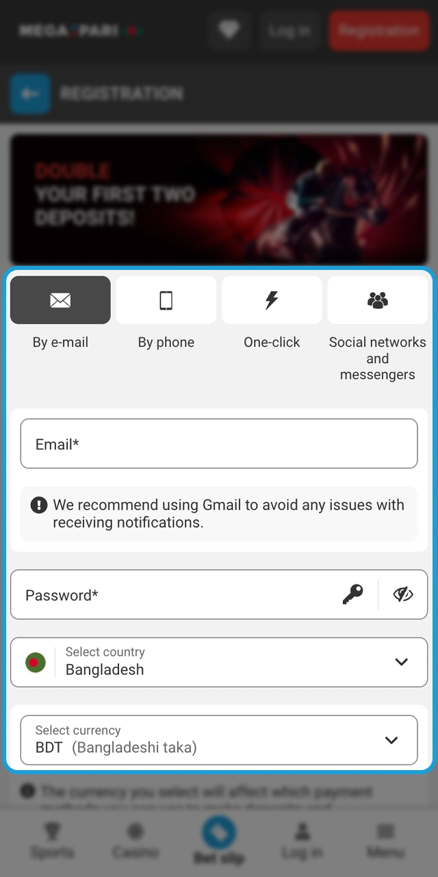 Join Megapari in minutes and access cricket betting today.